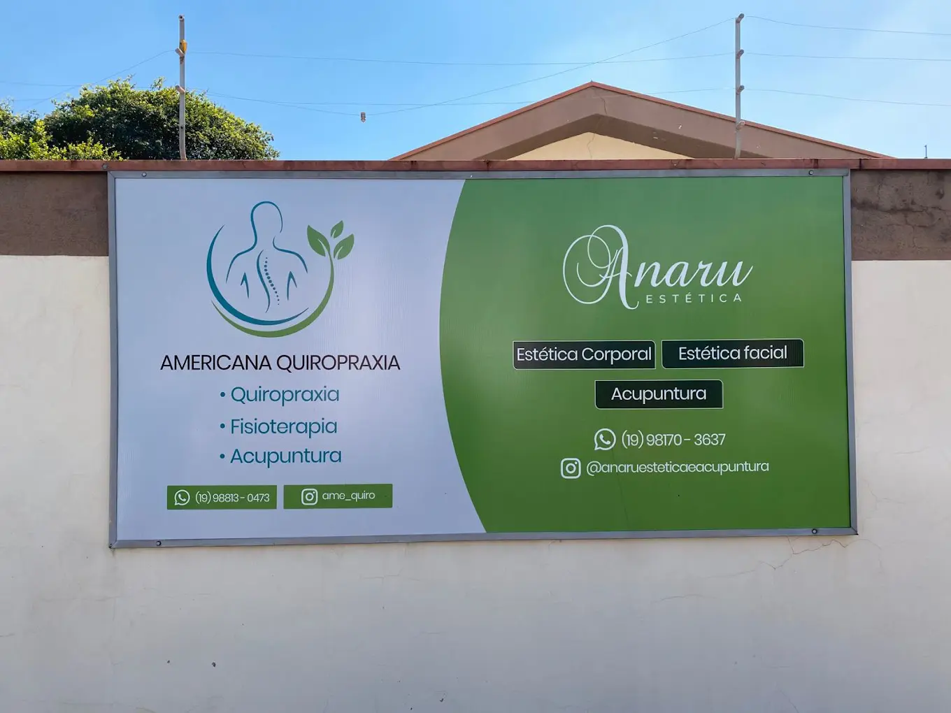 Fachada da Americana Quiropraxia